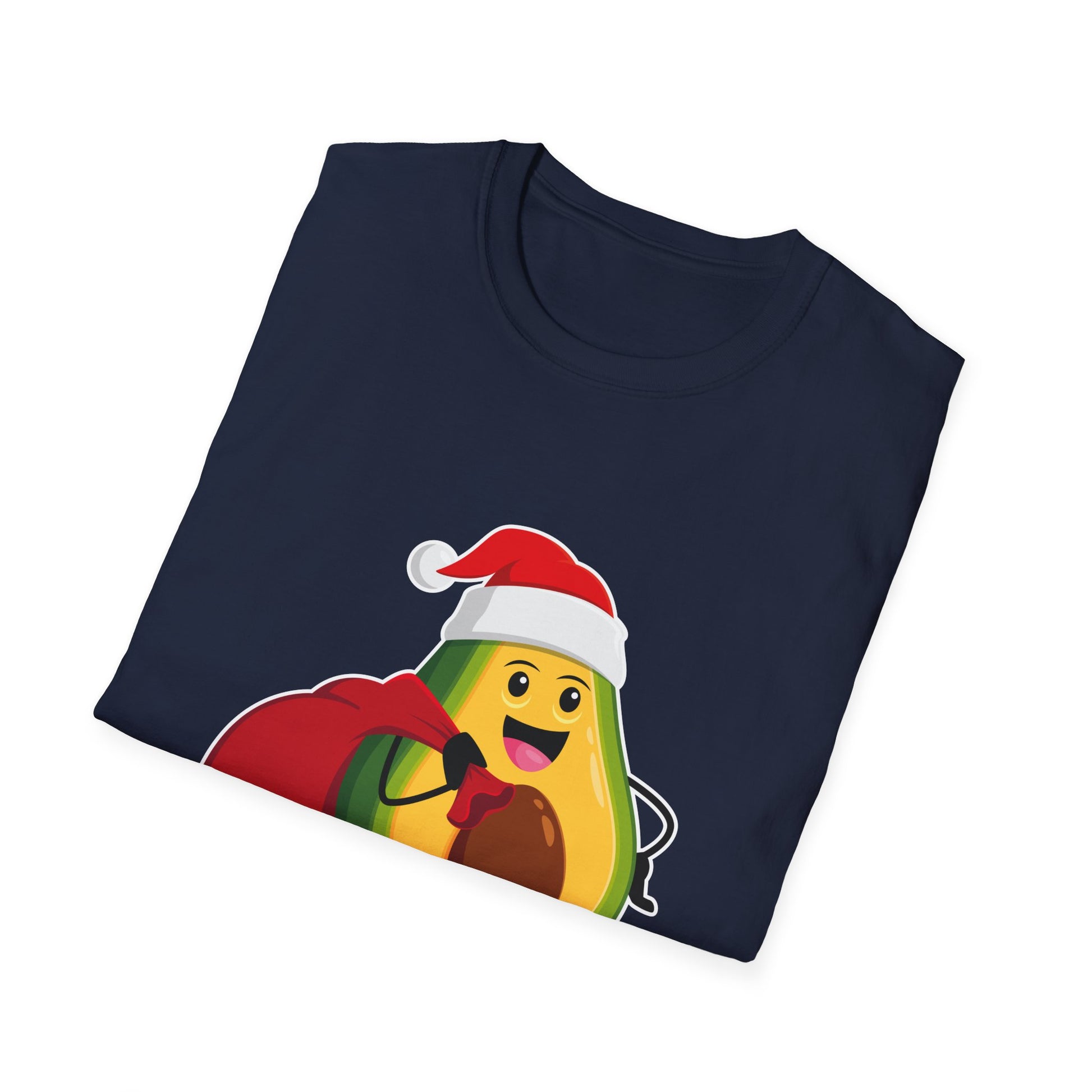 Christmas Avocado Santa Hat Christmas Avocado Unisex T-Shirt