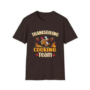 Thanksgiving Cooking Team T-Shirt — Funny Turkey Chef Holiday Tee  Unisex T-Shirt
