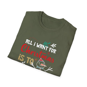 All I Want For Christmas Is To Retire Christmas Retirement Unisex T-Shirt