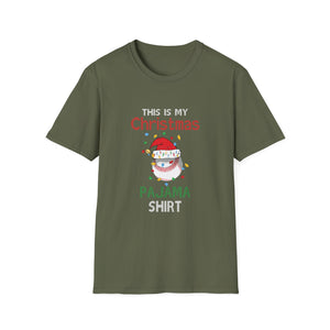This Is My Christmas Pajama Shirt T-Shirt — Funny Holiday Santa Tee