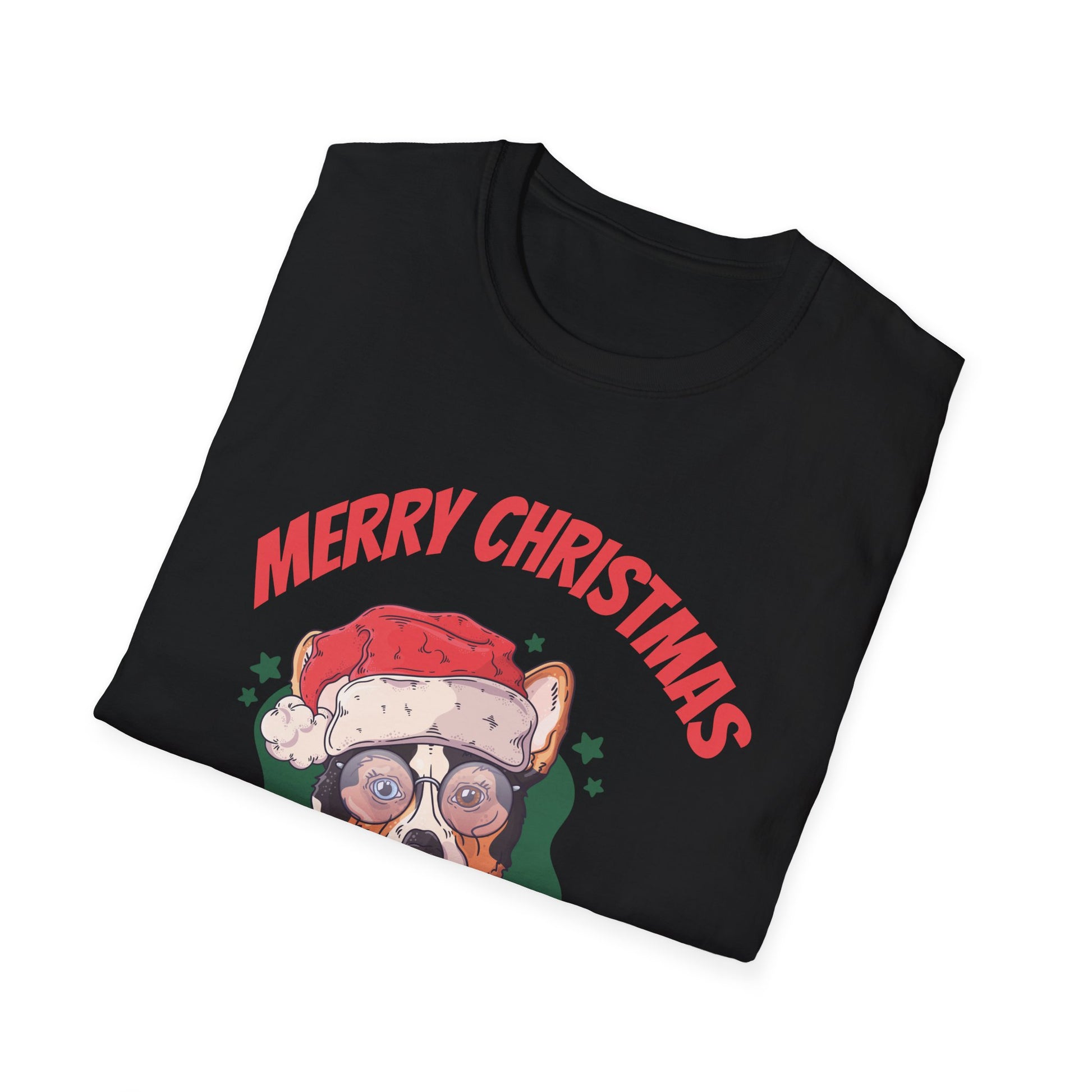 Blue Heeler With Christmas Sweater Unisex T-Shirt