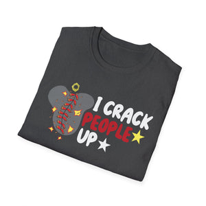 I Crack People Up T-Shirt — Funny Brain/Skull Comedy Graphic Tee