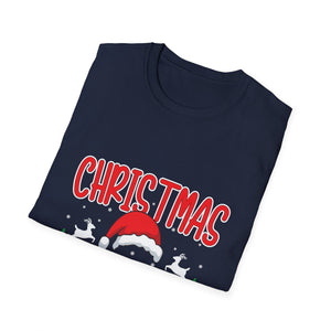Christmas Squad T-Shirt — Festive Holiday Tee with Santa Hat Design