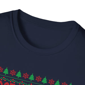 Most Likely To Decorate Her Dog Yorkie Christmas Pajamas Unisex Softstyle T-Shirt