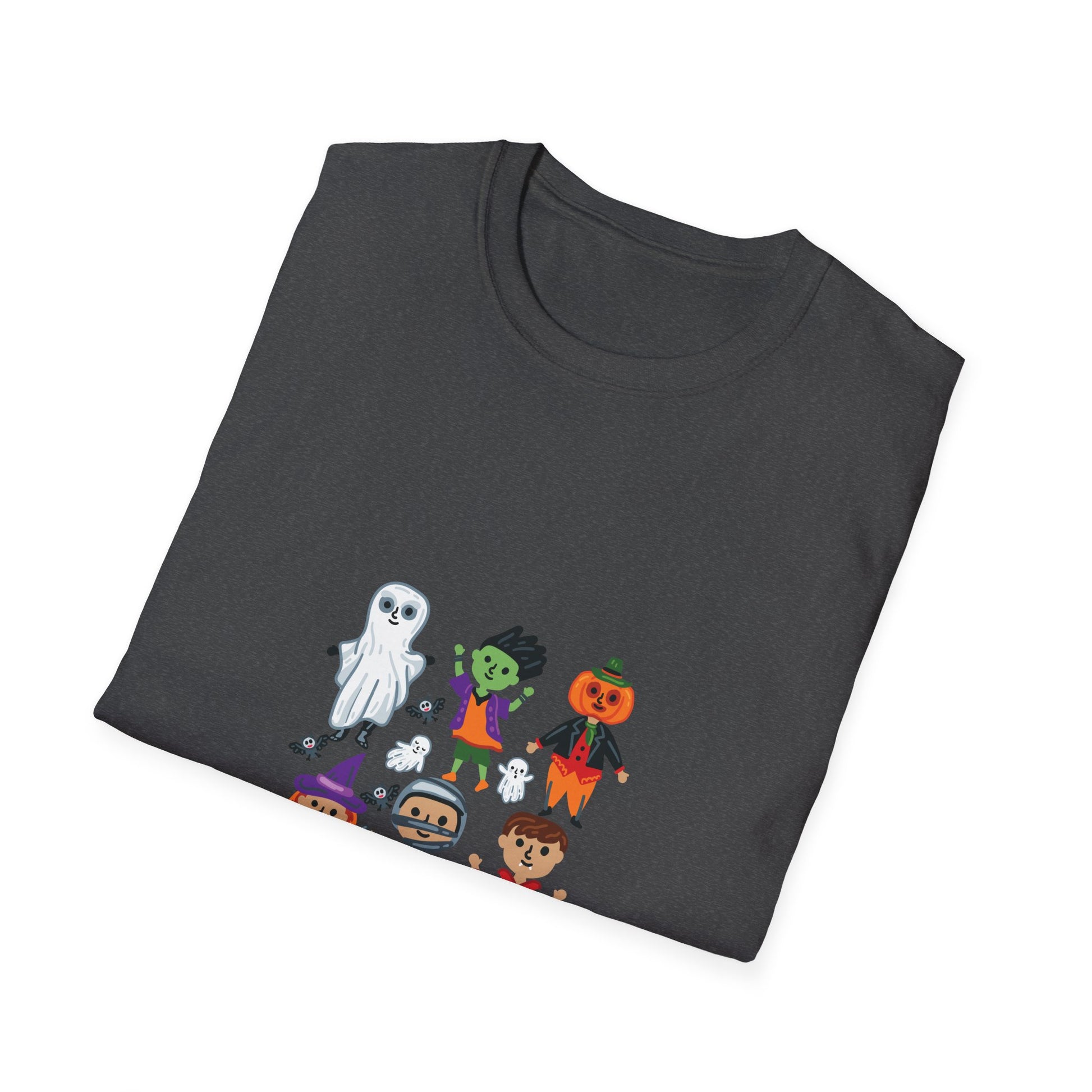 Kids Halloween Costume Characters T-Shirt — Cute Ghost, Witch, Vampire, Mummy & Pumpkin Design