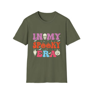 Halloween In My Spooky Era Halloween Ghost Groovy Halloween T-Shirt Unisex Softstyle T-Shirt