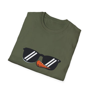 Snowman Shirt Glasses Boys Kids Toddlers Christmas Winter Unisex Softstyle T-Shirt