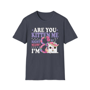 8th Birthday For Girls 8 yr 8 Year Old Kitten Cat Birthday Unisex T-Shirt