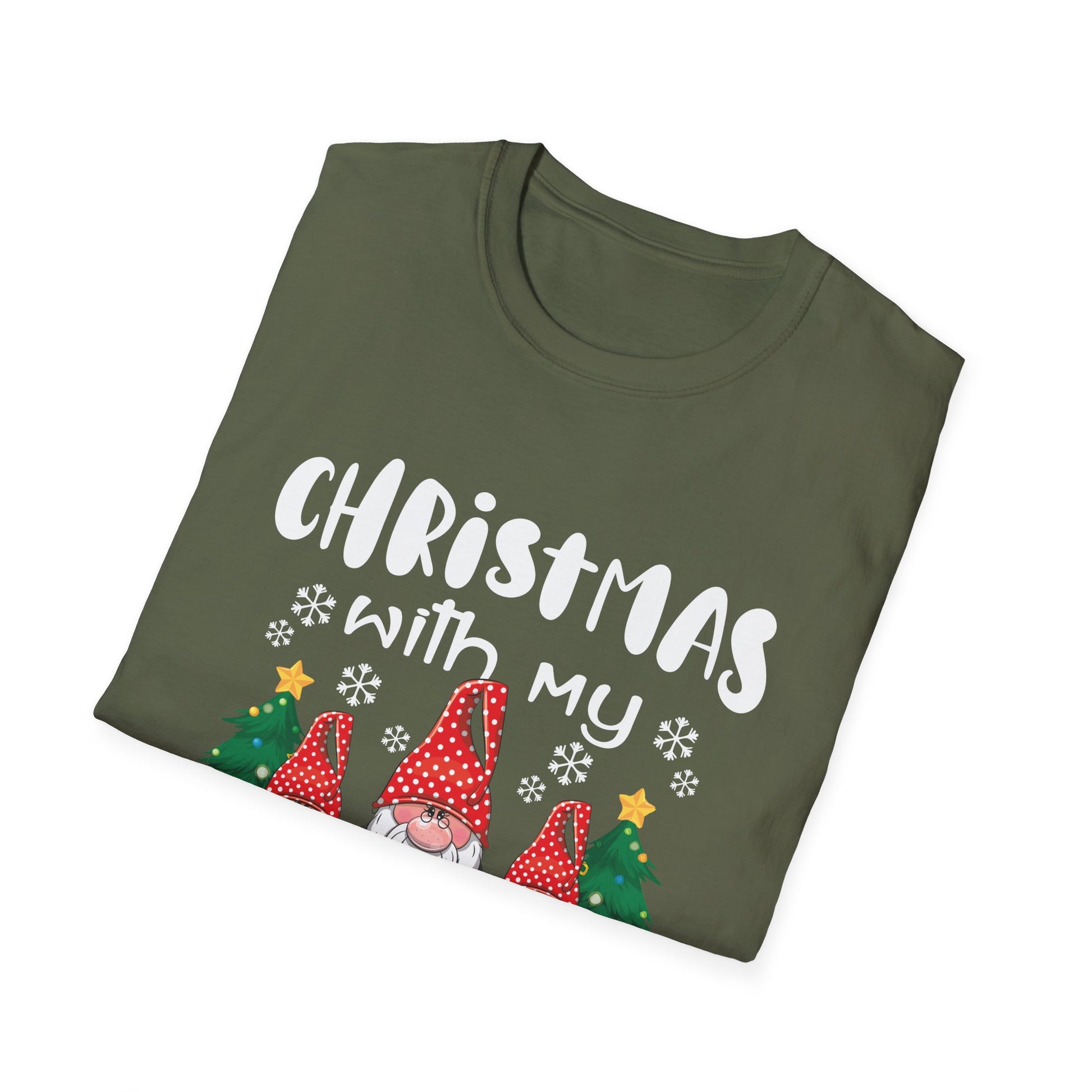 Christmas With My Gnomies T-Shirt — Cute Holiday Gnome Tee