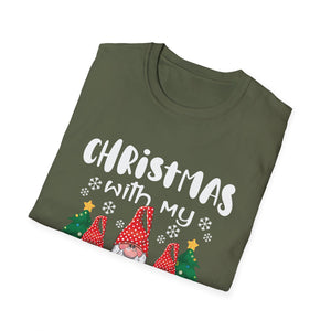 Christmas With My Gnomies T-Shirt — Cute Holiday Gnome Tee