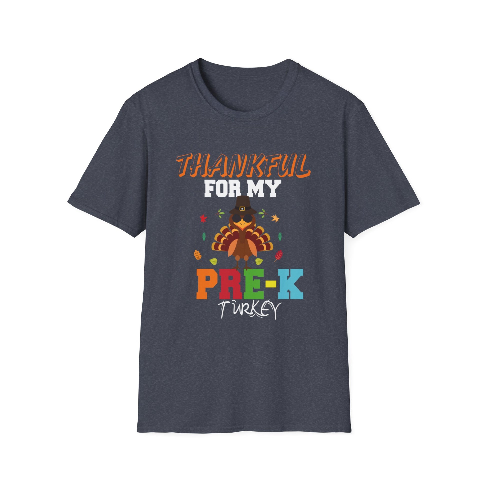 Thankful for My Pre-K Turkey T-Shirt — Cute Thanksgiving Kid Tee  Unisex T-Shirt