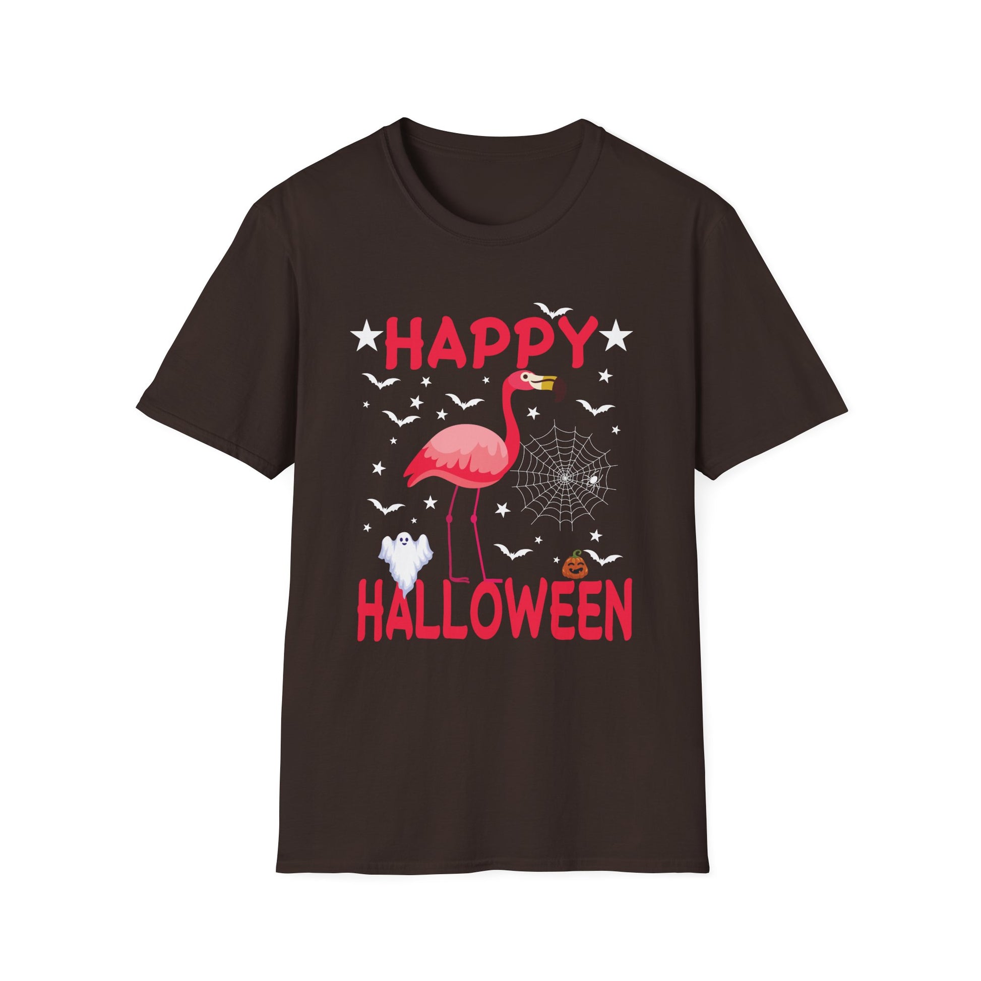 Happy Halloween Flamingo T-Shirt — Cute Pink Flamingo Halloween Tee