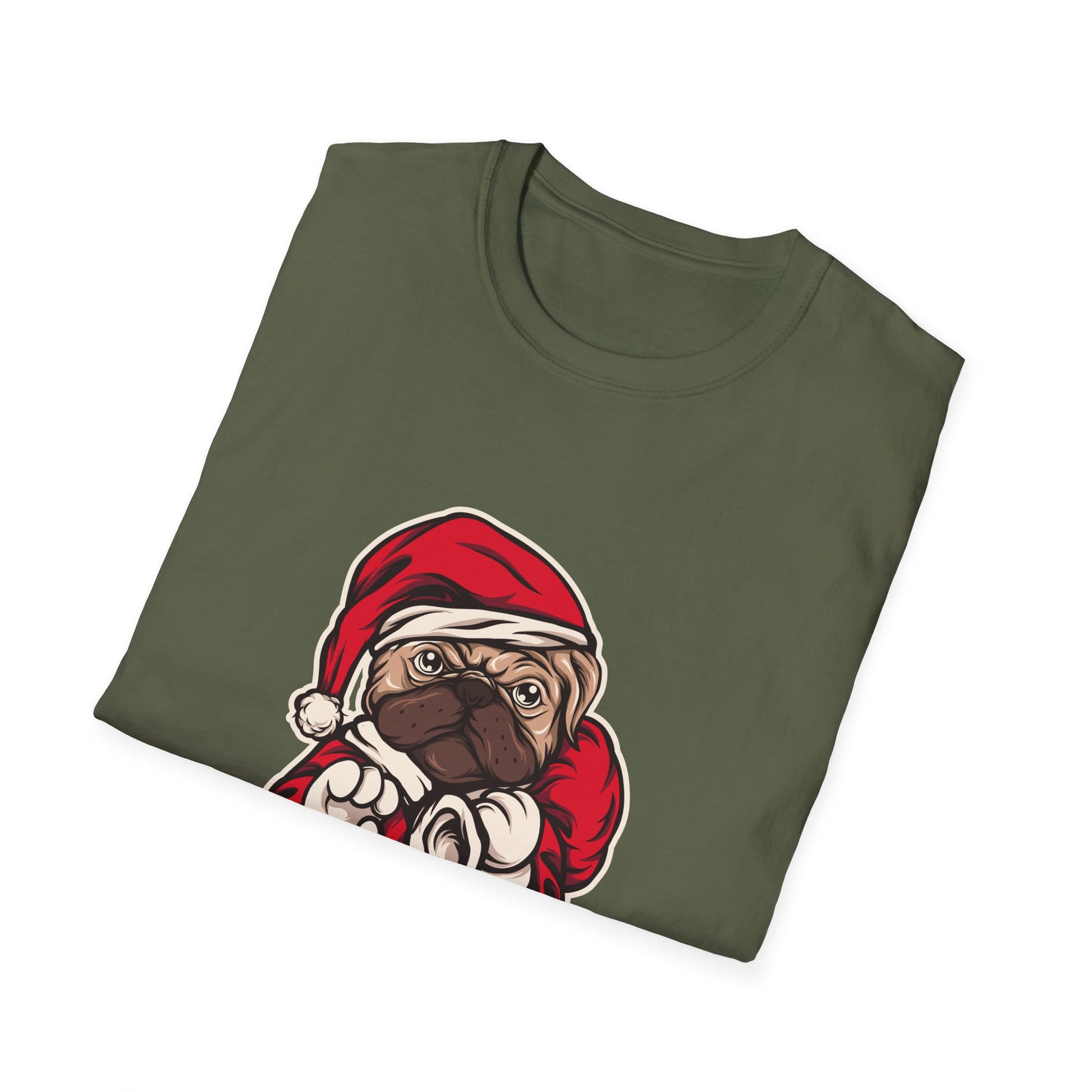 Christmas Bulldog Bully Merry English Bulldog Christmas Unisex T-Shirt