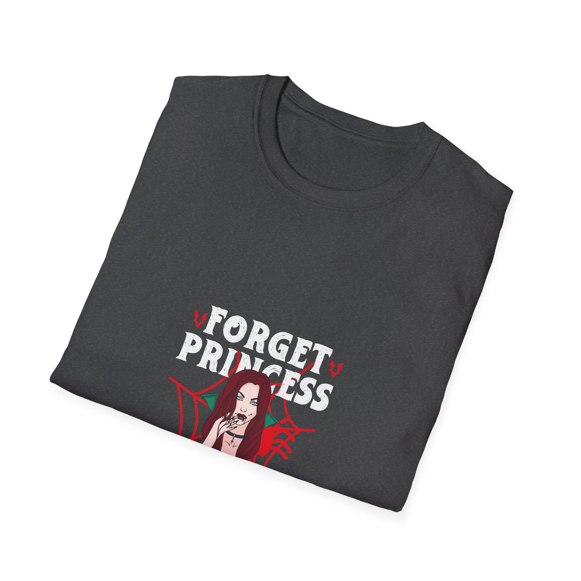 Forget Princess I Want To Be A Vampire T-Shirt — Gothic Vampire Graphic Tee