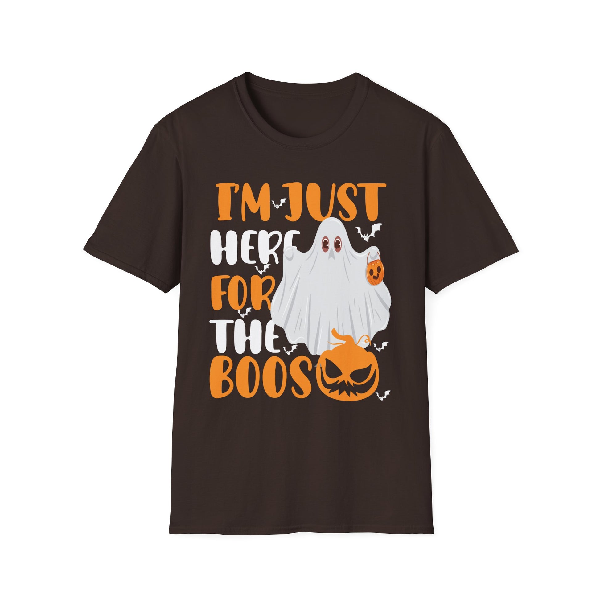 Funny Halloween Costume I'm Just Here for The Boos T-Shirt Unisex Softstyle T-Shirt