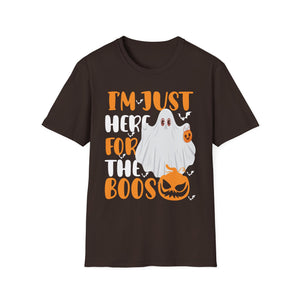 Funny Halloween Costume I'm Just Here for The Boos T-Shirt Unisex Softstyle T-Shirt
