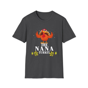 Thanksgiving The Nana Turkey Matching  Unisex Softstyle T-Shirt