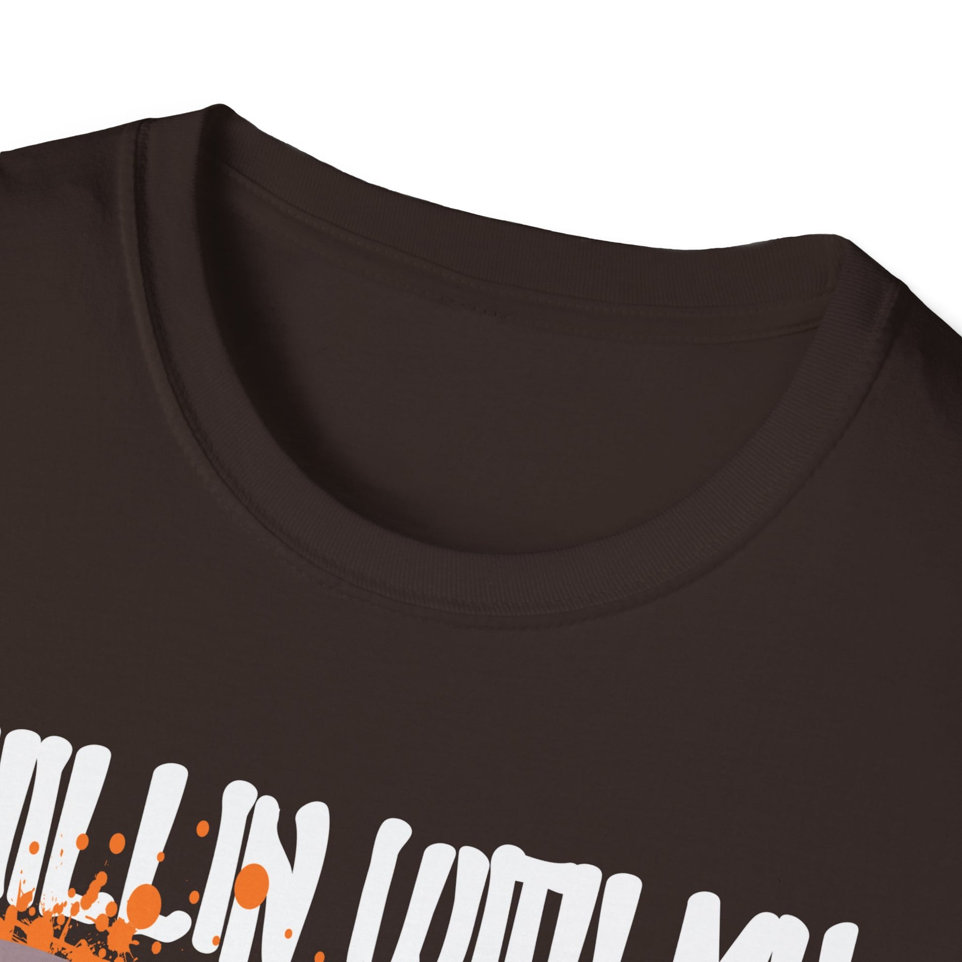 Chilling With My Creeps Halloween- Dancing Ghost Halloween Tee Unisex Softstyle T-Shirt