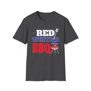 Red White & BBQ T-Shirt — Patriotic 4th of July Grilling Tee