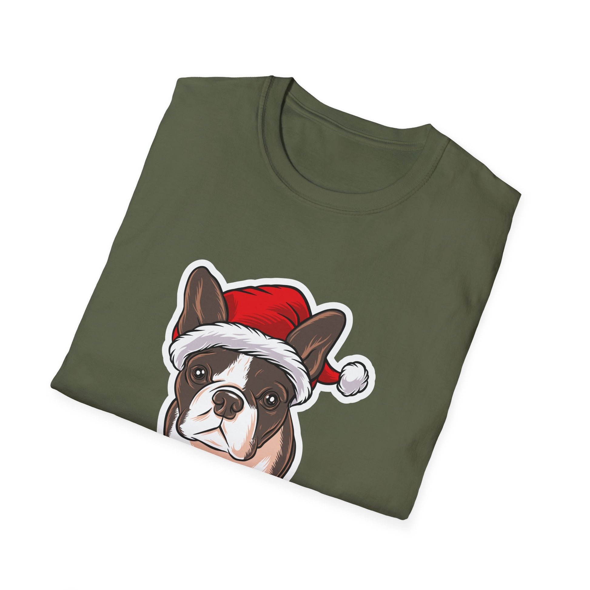 Christmas French Bulldog Outfit Santa Christmas Unisex T-Shirt