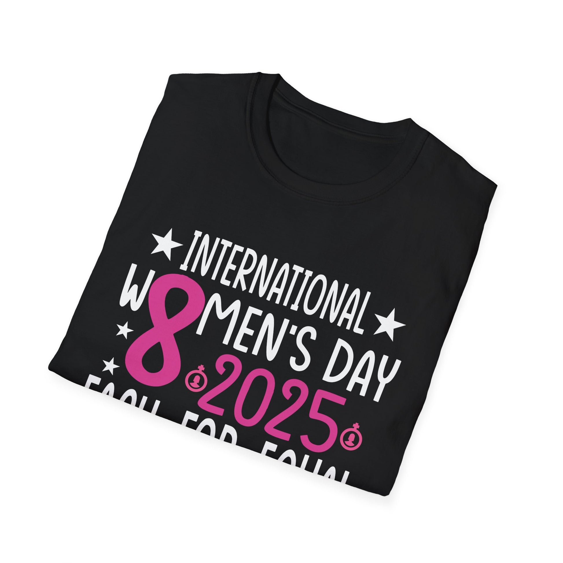 National Women's History Month 2025 Embrace Equity Groovy Unisex T-Shirt