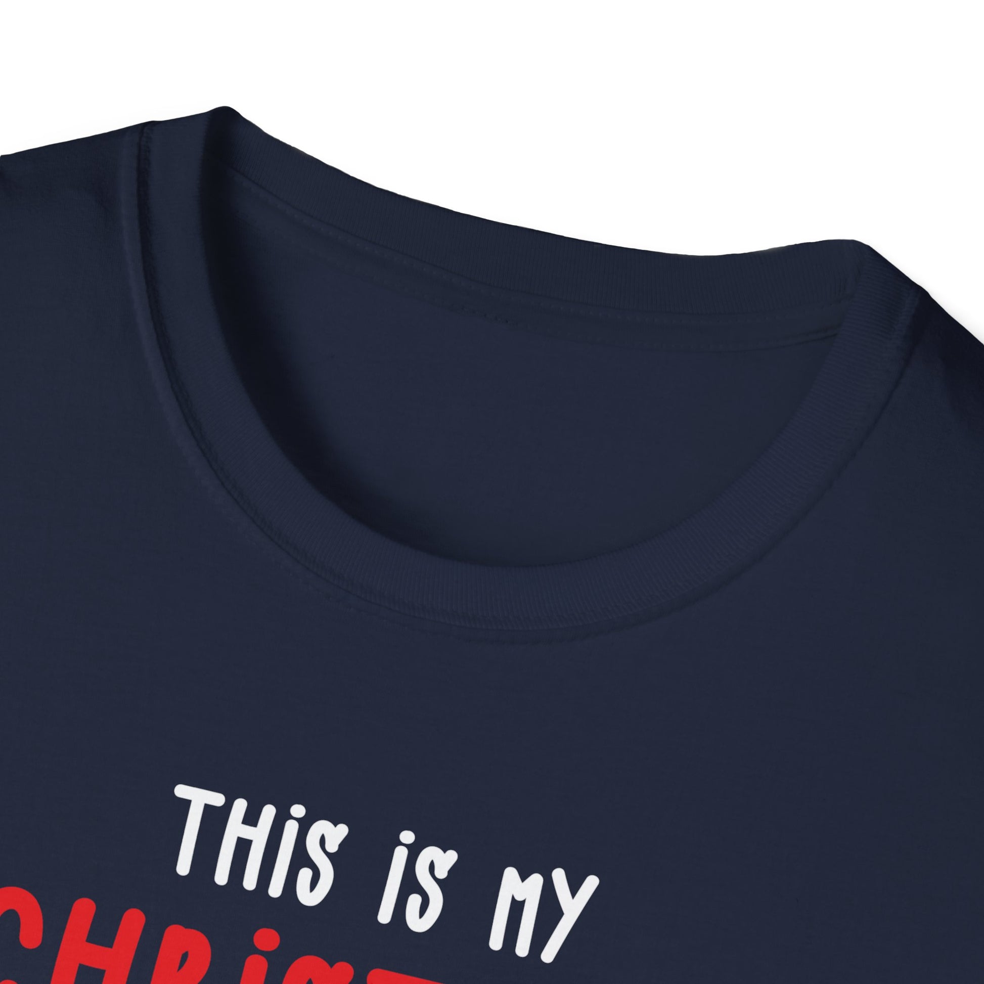Funny Christmas Pickleball Lover This Is My Christmas Pajama Unisex Softstyle T-Shirt