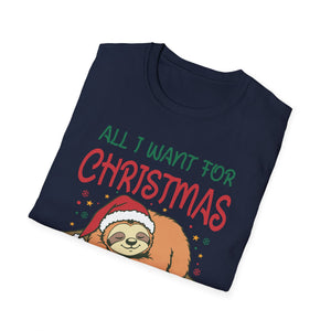 Christmas Funny Sloth Unisex T-Shirt
