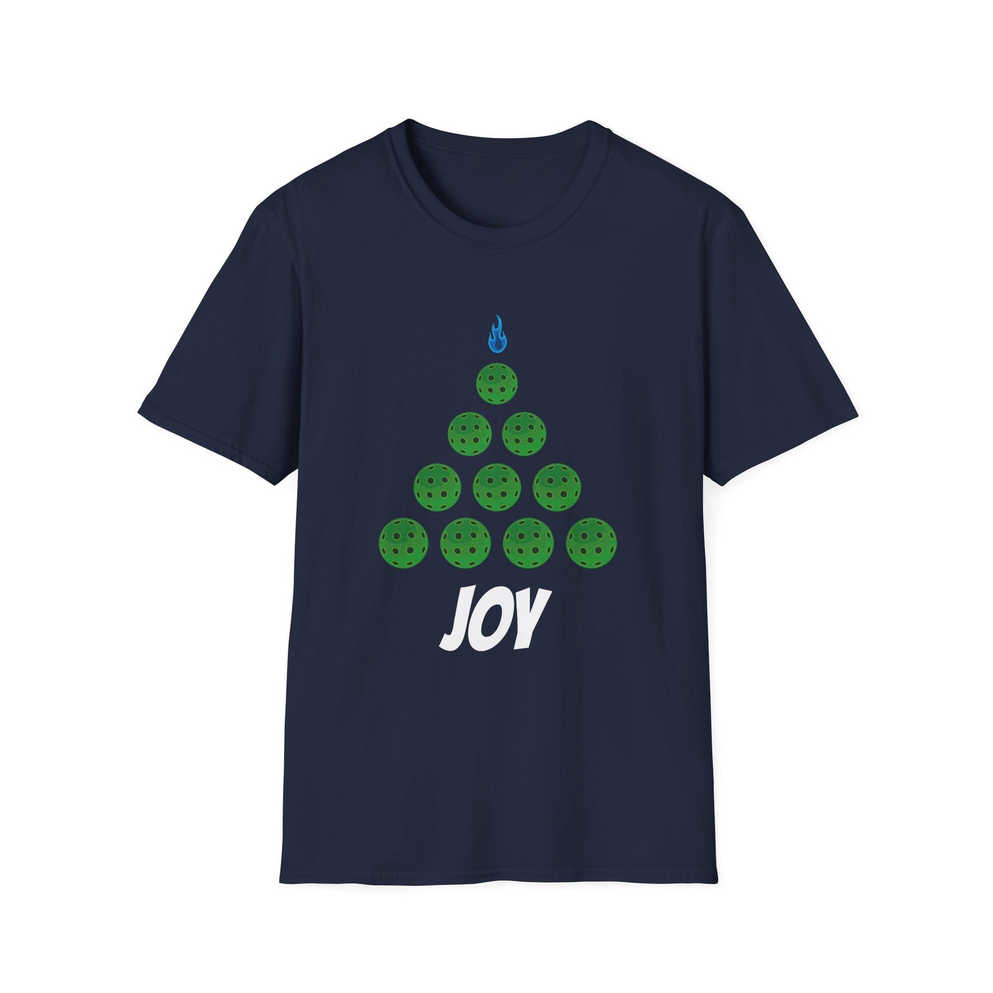 Joy Bowling Holiday T-Shirt — Bowling Ball Christmas Tree Tee