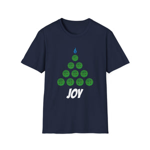 Joy Bowling Holiday T-Shirt — Bowling Ball Christmas Tree Tee