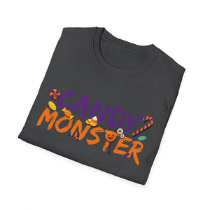 Candy Monster - Creepy Halloween Candy - Halloween tee