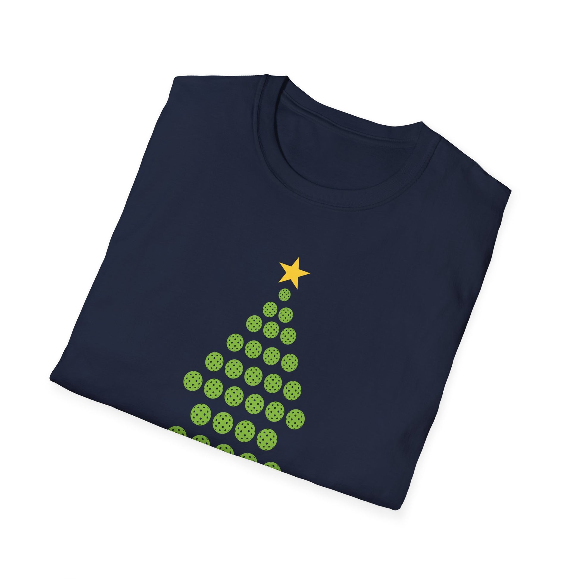 Christmas Pickleball Design_ Christmas Tree Unisex T-Shirt