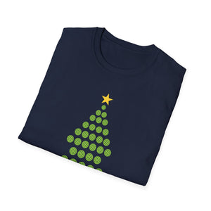 Christmas Pickleball Design_ Christmas Tree Unisex T-Shirt