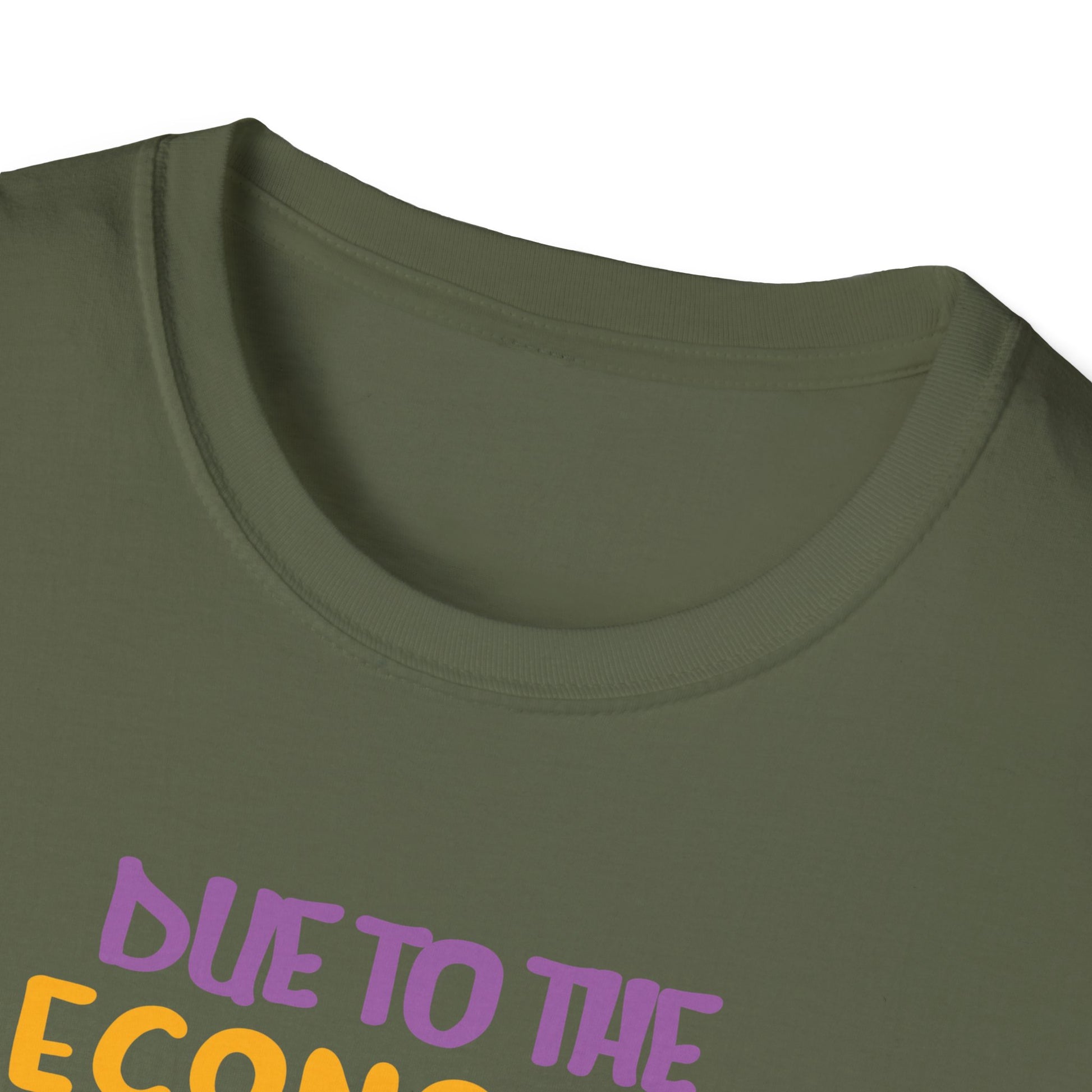 Halloween T-Shirt — “Due to the Economy This Is My Halloween Costume” Pumpkin Witch Tee