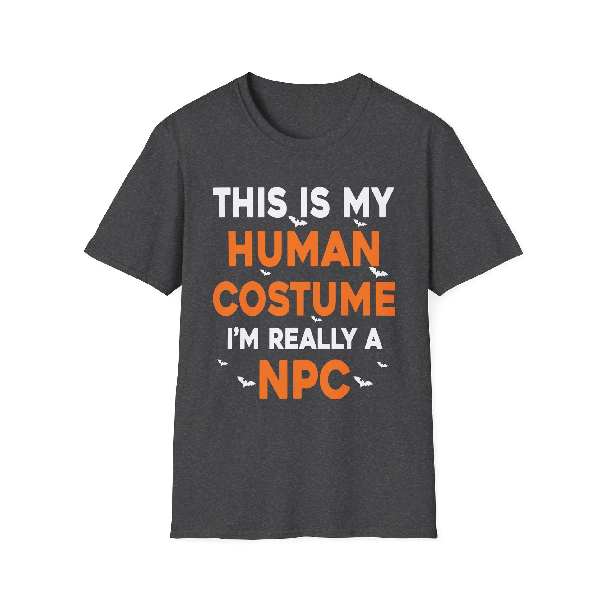 NPC Halloween T-Shirt – "This Is My Human Costume I'm Really A NPC" Funny Gamer Tee