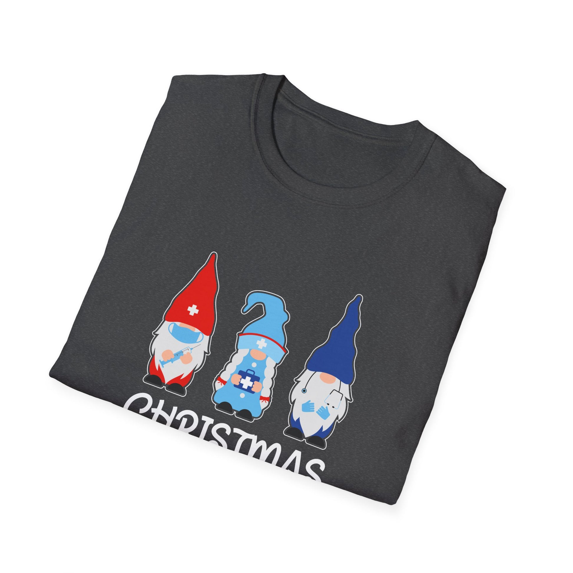 Christmas Nurse Squad T‑Shirt — Cute Gnome Holiday Tee for Nurses