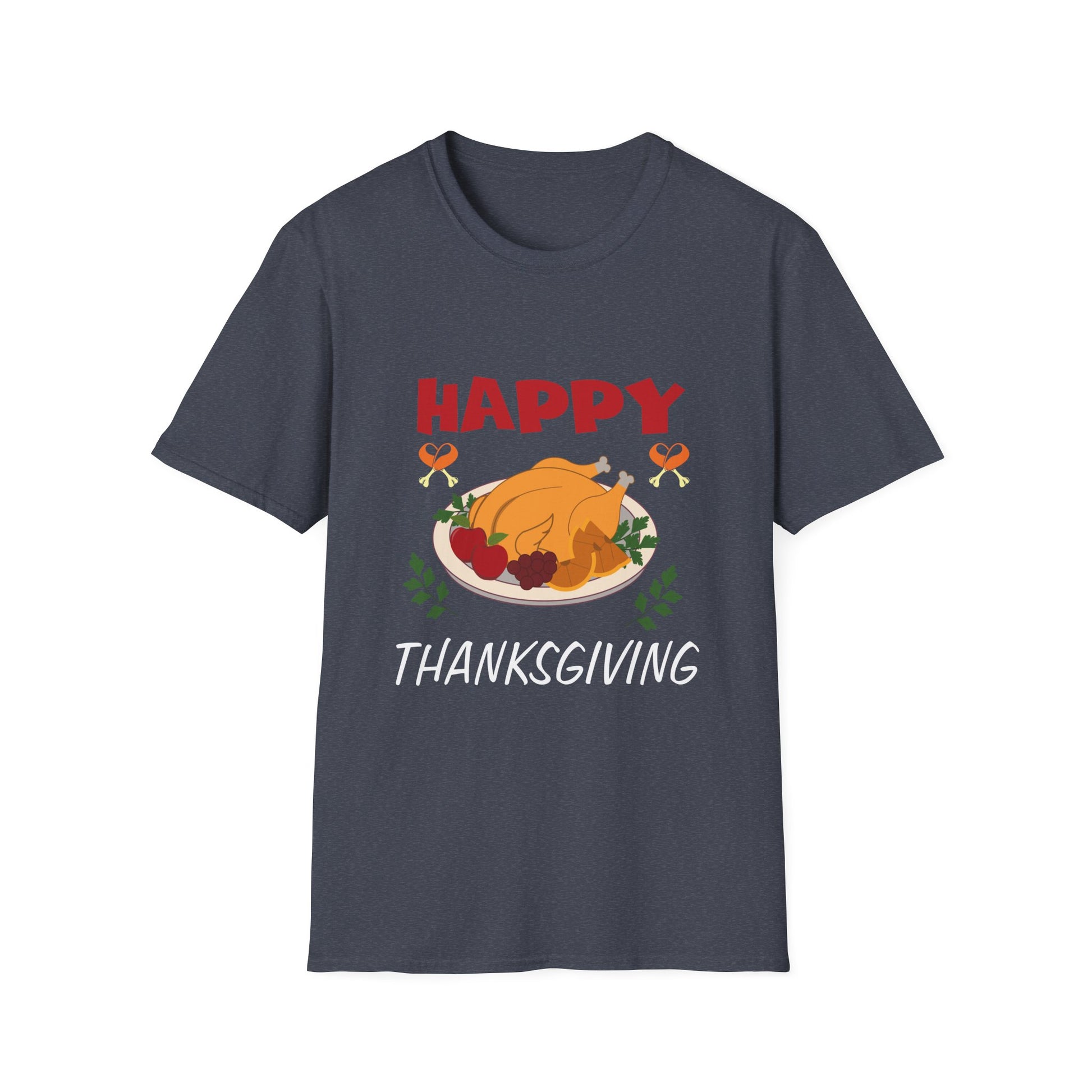 Thanksgiving Turkey T-Shirt — "Happy Thanksgiving" Holiday Tee