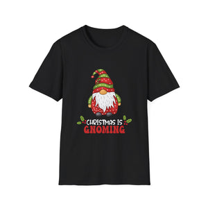 Christmas Is Gnoming Funny Santa Christmas Gnome Christmas Unisex T-Shirt