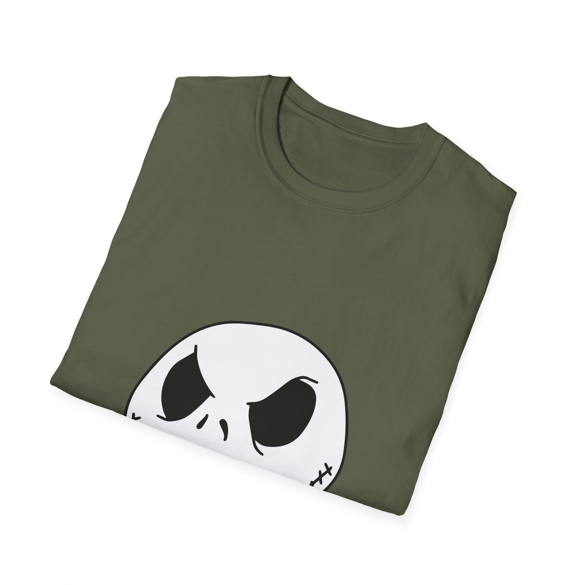 Jack Skellington Face T-Shirt — Halloween Gothic Graphic Tee