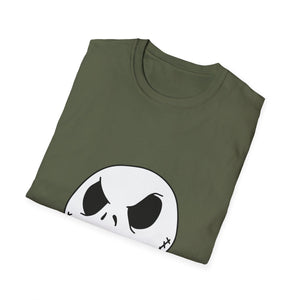 Jack Skellington Face T-Shirt — Halloween Gothic Graphic Tee
