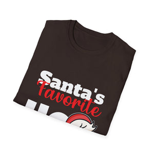 Santa's Favorite Ho Ho Ho T-Shirt — Funny Christmas Tee with Cool Santa Graphic