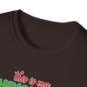 Tapir Christmas Tree Christmas Animal Gifts Unisex Softstyle T-Shirt