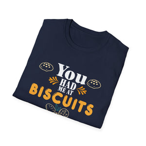 You Had Me at Biscuits and Gravy T-Shirt | Fun Foodie Tee for Food Lovers