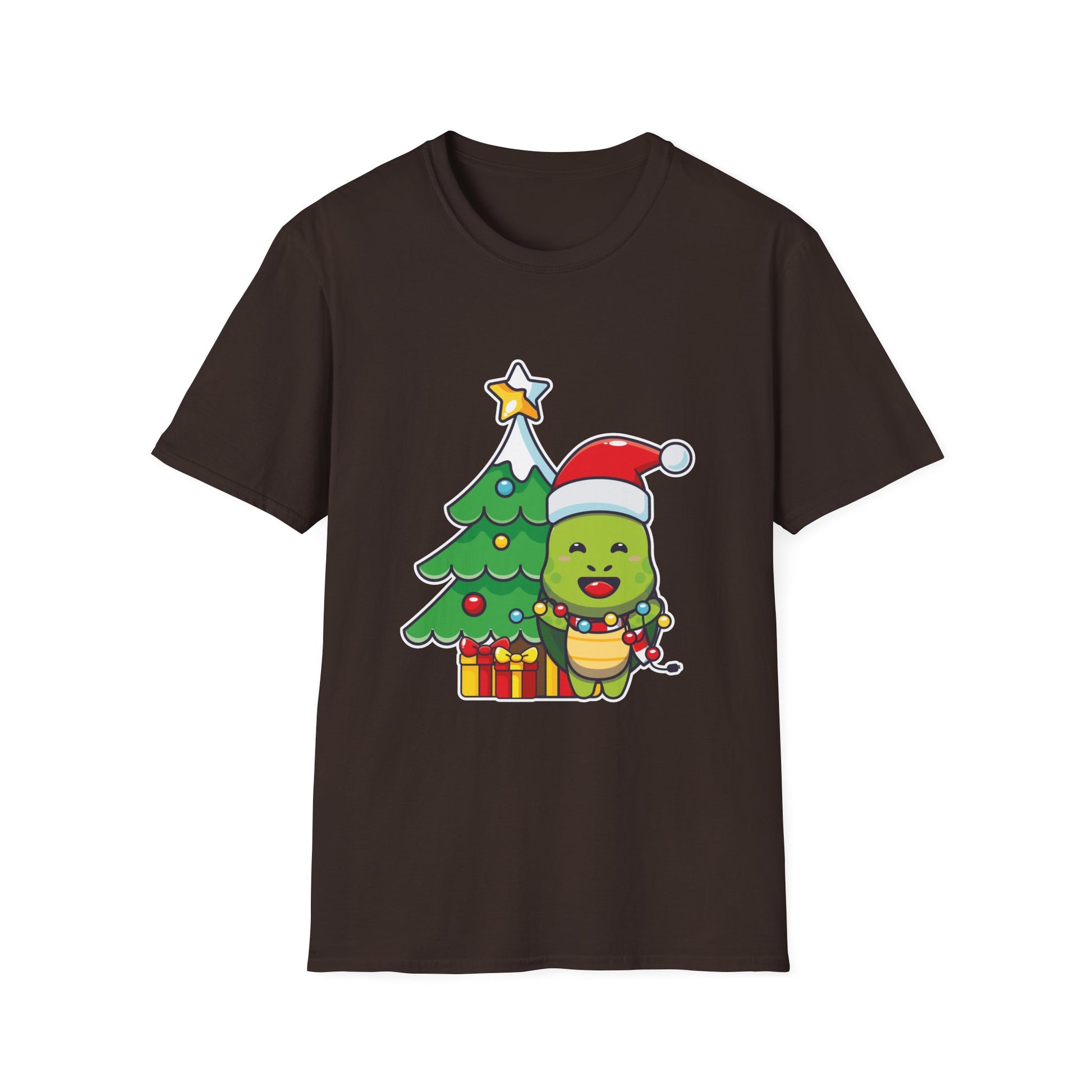Christmas Avocado T-Shirt — Cute Santa Avocado with Tree & Gifts