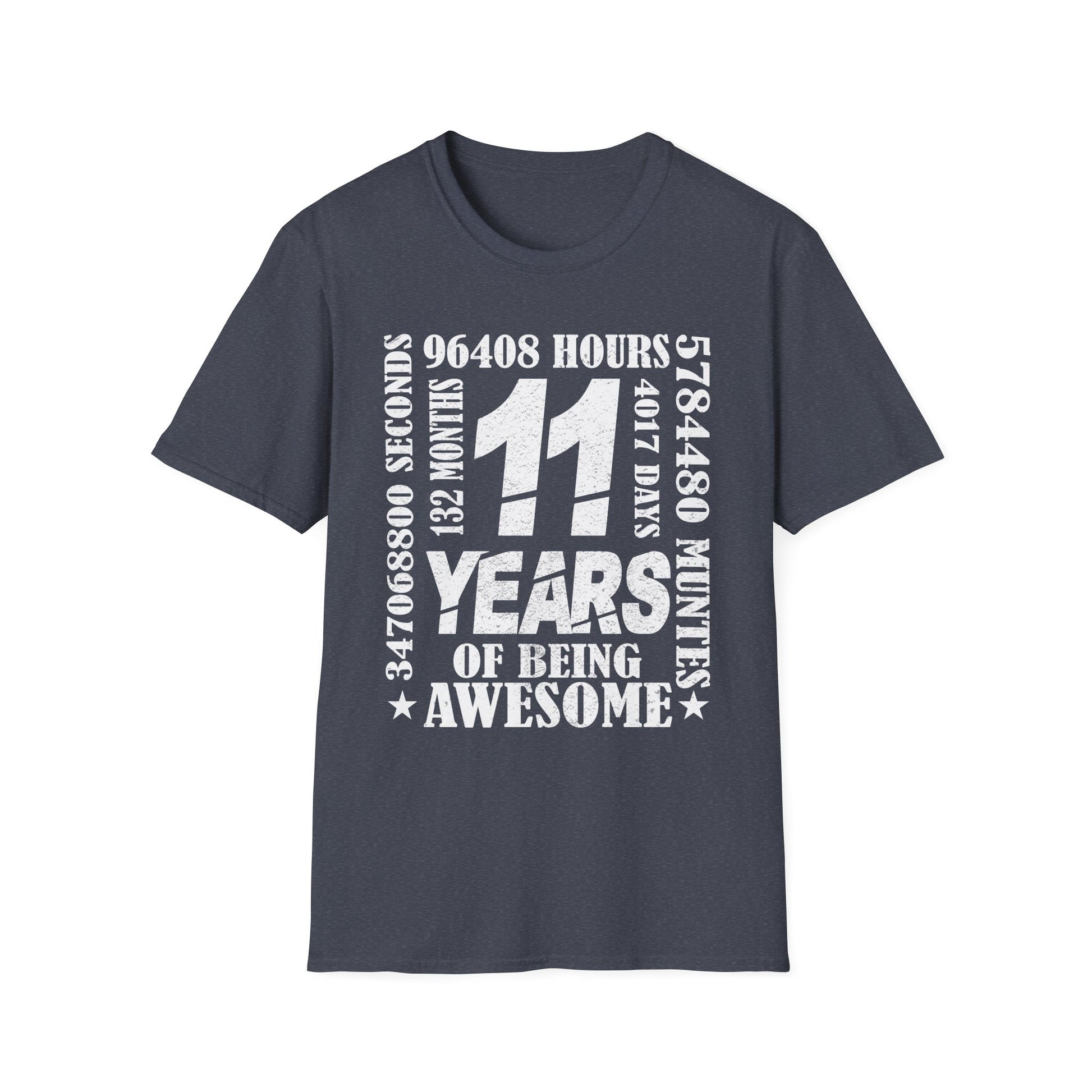 11 Years 132 Months Of Being Awesome 11th Birthday Unisex T-Shirt