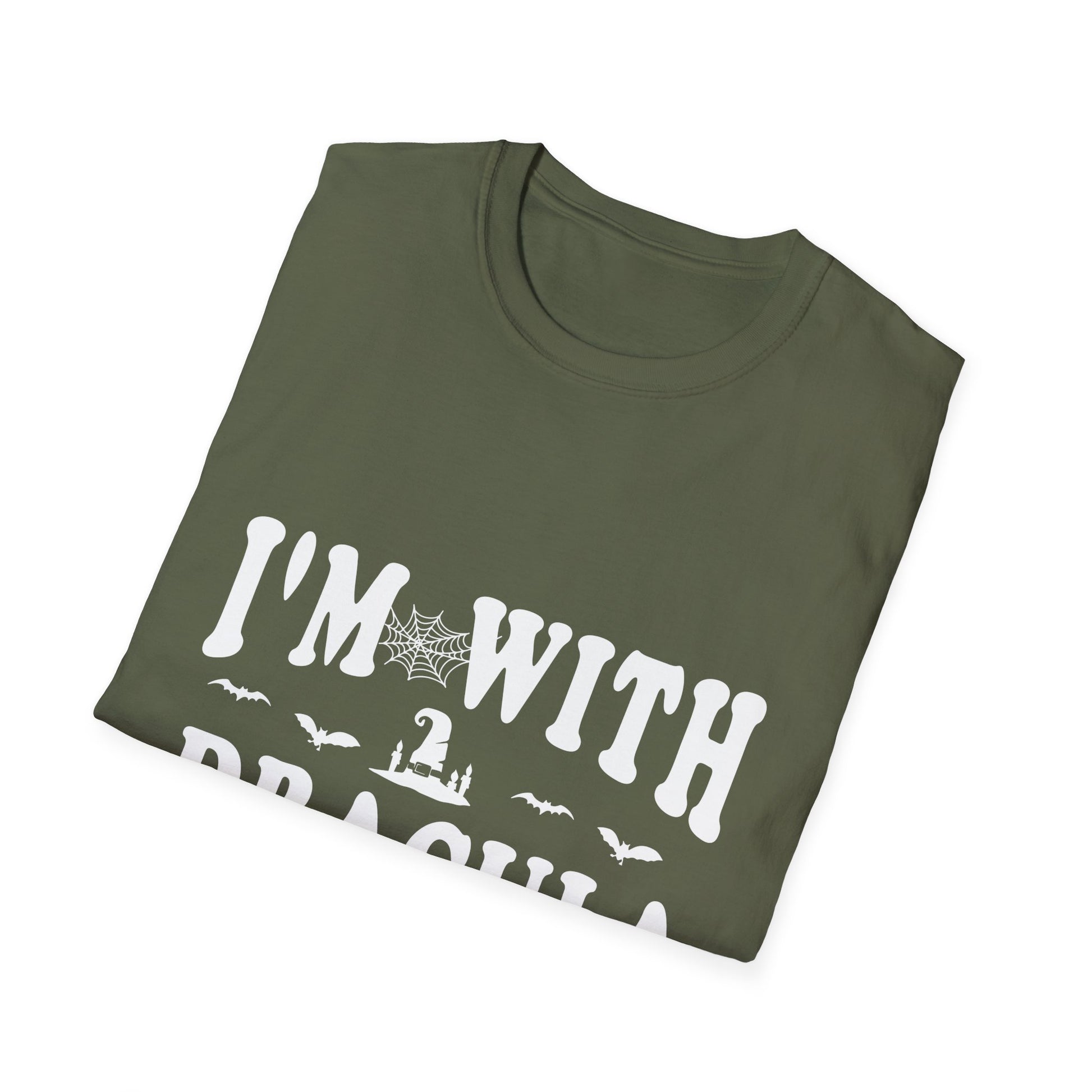 I’m With Dracula T‑Shirt — Funny Halloween Vampire Tee