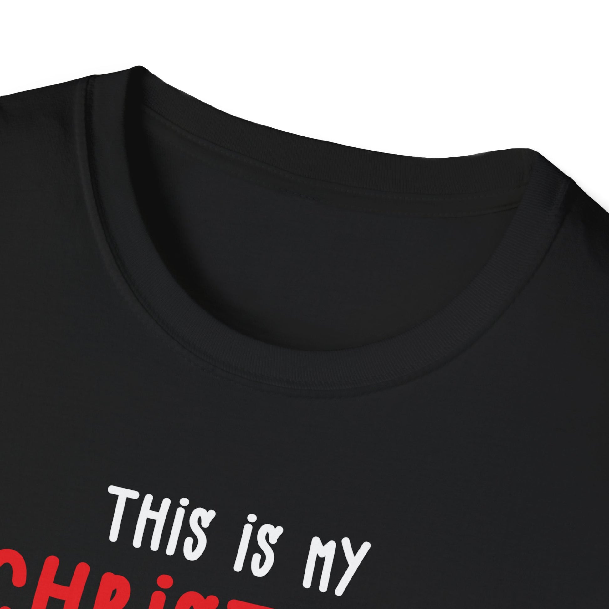 Funny Christmas Pickleball Lover This Is My Christmas Pajama Unisex Softstyle T-Shirt