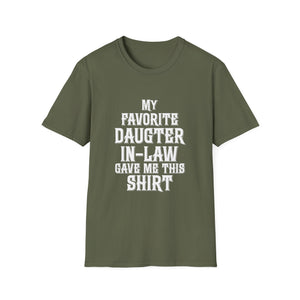 Christmas Gift For Father Mother in Law Funny Birthday Gifts Unisex T-Shirt