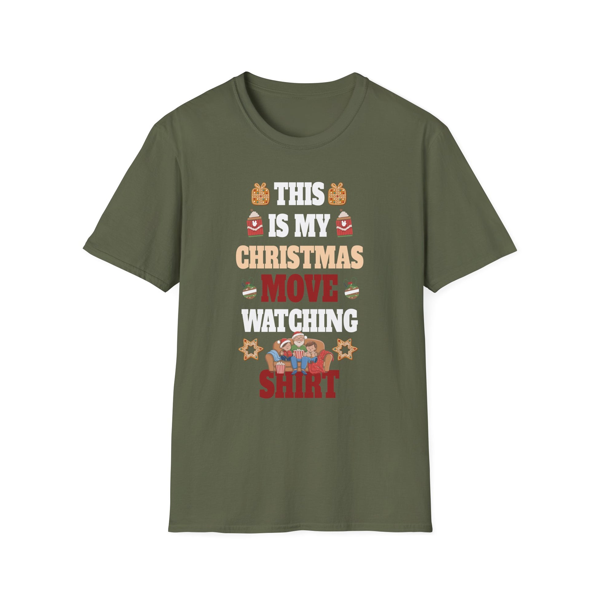 Christmas Movie Watching T-Shirt — "This Is My Christmas Movie Watching Shirt"