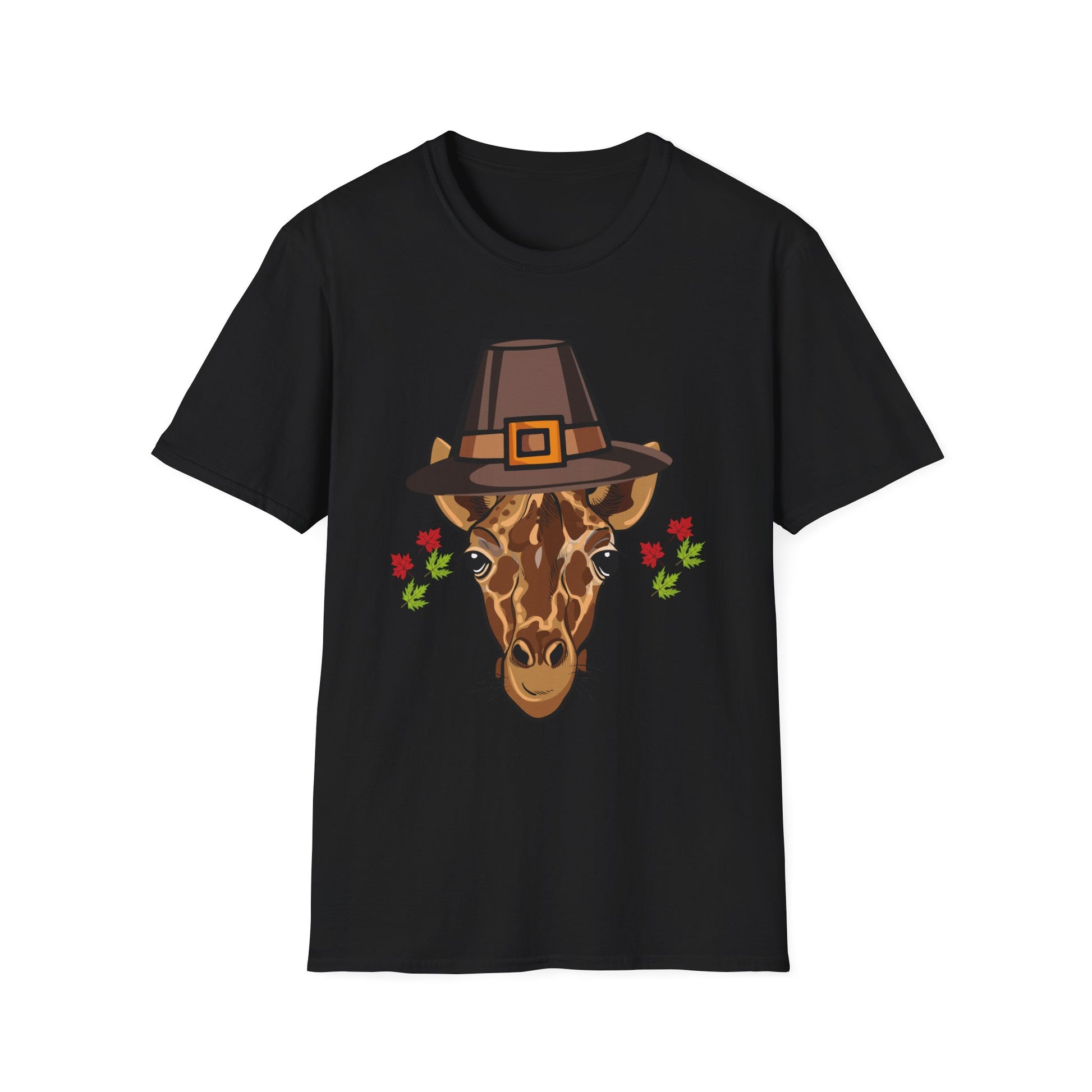 Thankful Giraffe Thanksgiving T-Shirt  Unisex T-Shirt