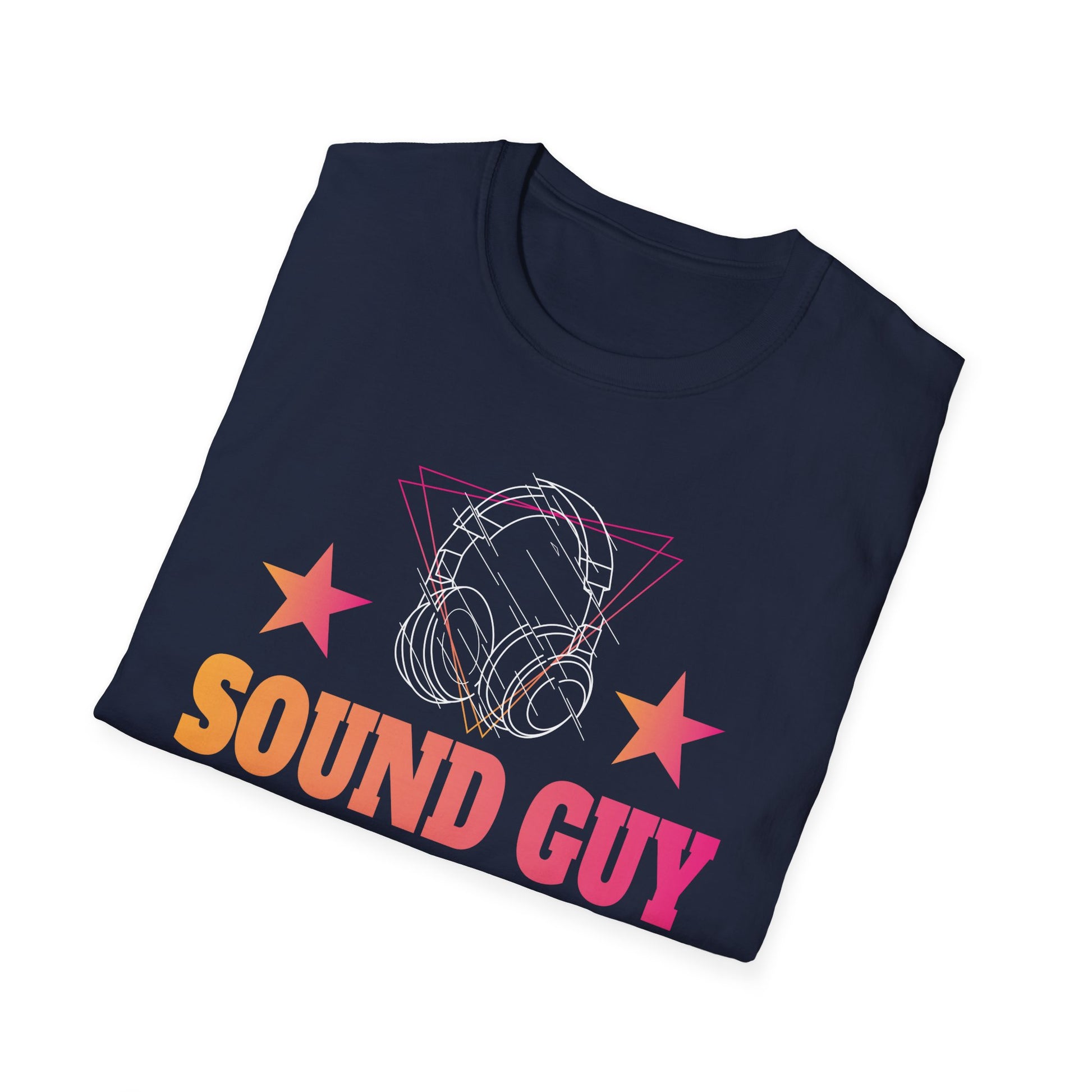 Sound Guy T-Shirt — Retro Headphones Tee for Audio Engineers & DJs